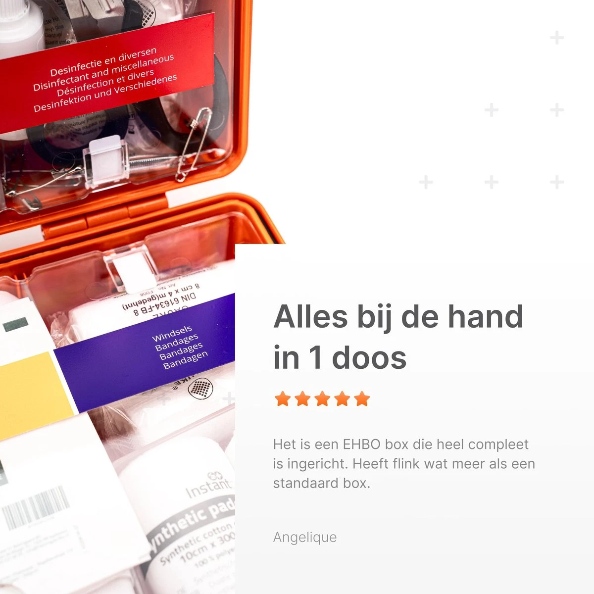 Technosafety EHBO Verbandkoffer - DIN13157-2021 Goedgekeurd - Verbanddoos BHV - Incl. Wandhouder En Bevestigingsmateriaal 13 Technosafety EHBO Verbandkoffer - DIN13157-2021 Goedgekeurd - Verbanddoos BHV - Incl. Wandhouder En Bevestigingsmateriaal - Afbeelding 13