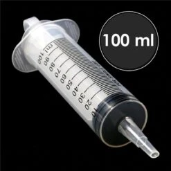 Merkloos Doseerspuit 100 Ml - Wegwerpspuit - Injectiespuit / Spuit Zonder Naald En Met Extra Lange Tuit - 1 Stuk