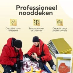 Nooddeken - Reddingsdeken - Isolatiedeken - Set Van 10 STUKS - 160 X 210 - PET - Aluminium - Goud / Zilver 14 Nooddeken - Reddingsdeken - Isolatiedeken - Set Van 10 STUKS - 160 X 210 - PET - Aluminium - Goud / Zilver -Winkel Voor Ehbo-Apparatuur 1200x1200 139