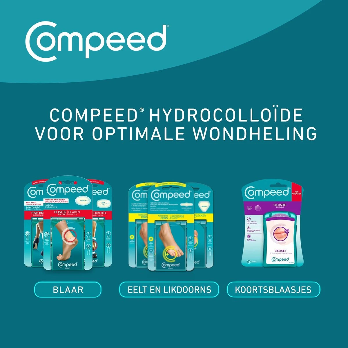 COMPEED® Likdoornspleisters Medium (10st) 4 COMPEED® Likdoornspleisters Medium (10st) - Afbeelding 4