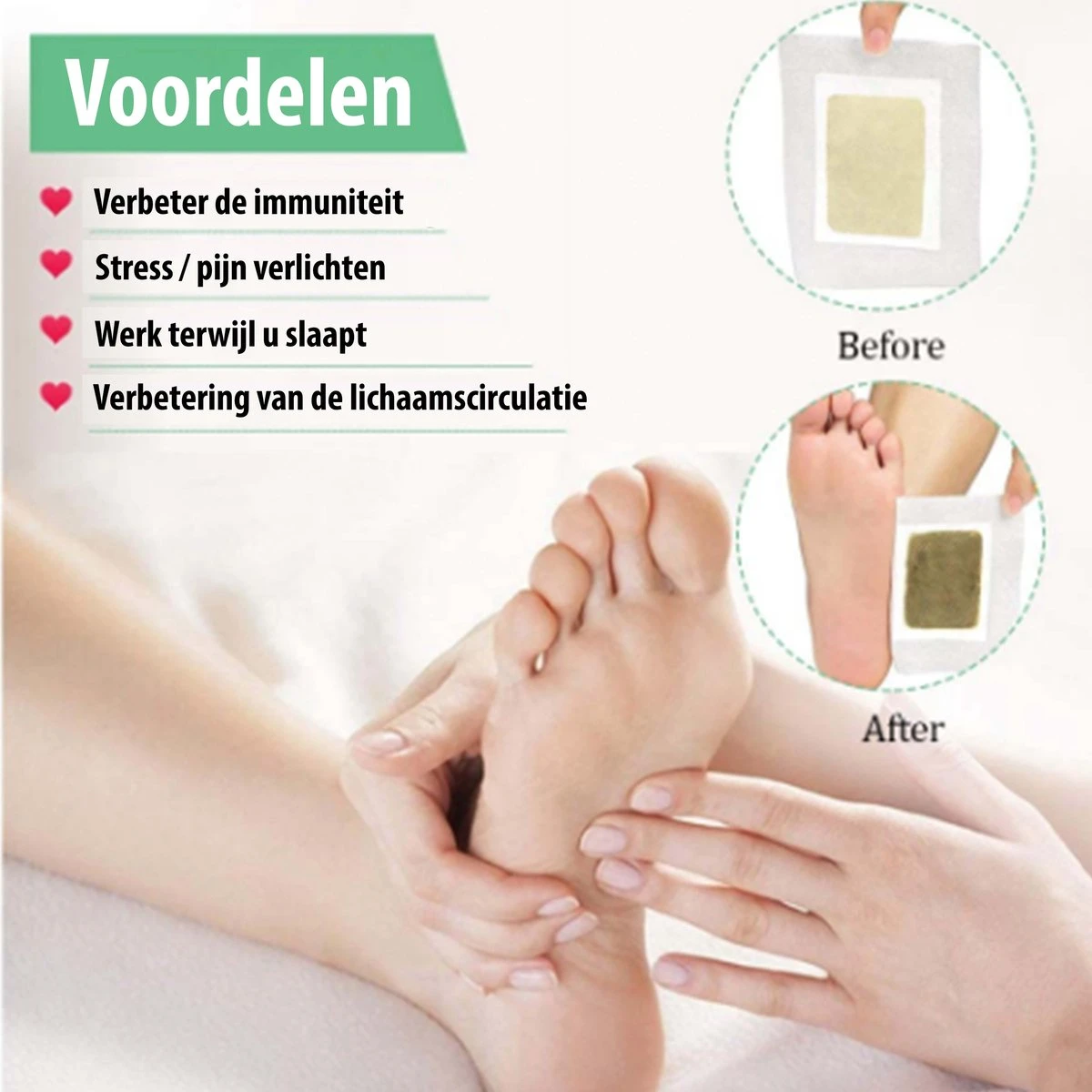 Detox Voetpleister - 60 Stuks - 30 Paar - Zuivert Je Lichaam - Detox Kuur 6 Detox Voetpleister - 60 Stuks - 30 Paar - Zuivert Je Lichaam - Detox Kuur - Afbeelding 6