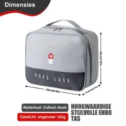 Good Luck EHBO-tas - EHBO-tas - Toilettas - Grijs - Waterdicht - Multifunctioneel - Draagbaar 9 Good Luck EHBO-tas - EHBO-tas - Toilettas - Grijs - Waterdicht - Multifunctioneel - Draagbaar -Winkel Voor Ehbo-Apparatuur 1200x1200 86