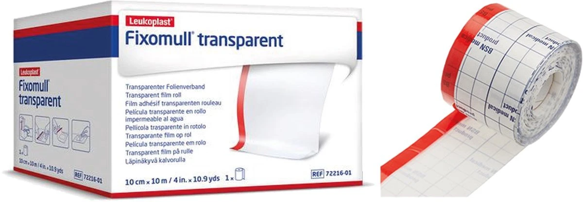 BSN Fixomull Trs 10Mx10Cm 7221601 2 BSN Fixomull Trs 10Mx10Cm 7221601 - Afbeelding 2