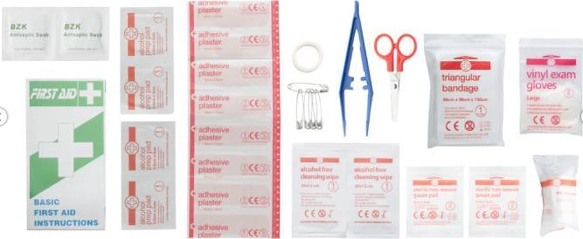 EHBO Verband Set - Verbandtrommel - EHBO Tas - First Aid Kit - EHBO Kit - 30 Onderdelen - Rheme 6 EHBO Verband Set - Verbandtrommel - EHBO Tas - First Aid Kit - EHBO Kit - 30 Onderdelen - Rheme - Afbeelding 6