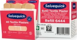 Salvequick Pleisters Beige 6 X 40 Pleisters - 6444 -Winkel Voor Ehbo-Apparatuur 1200x627