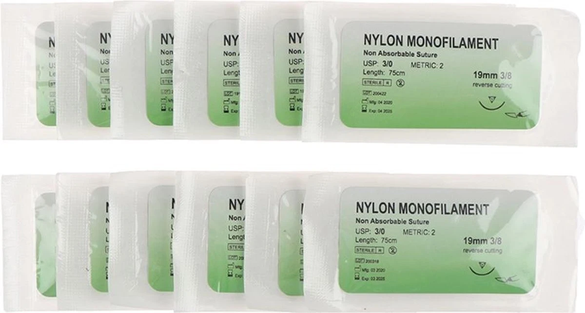 Hechtdraad - Hechtmateriaal - Nylon En Zijden Hechtdraden - Geneeskunde Hechtset Draden - 24 Stuks - Monofilamenten & Multifilamenten 5 Hechtdraad - Hechtmateriaal - Nylon En Zijden Hechtdraden - Geneeskunde Hechtset Draden - 24 Stuks - Monofilamenten & Multifilamenten - Afbeelding 5