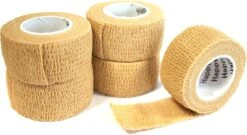 Happyplast Lijmvrije Pleister (beige) | 5 Vingerpleisters Waterdicht Zelfklevend Elastisch | Zelfklevende Pleisterband 2,5 Cm X 4,5 M | Zelfklevende Pleister Gevoelig