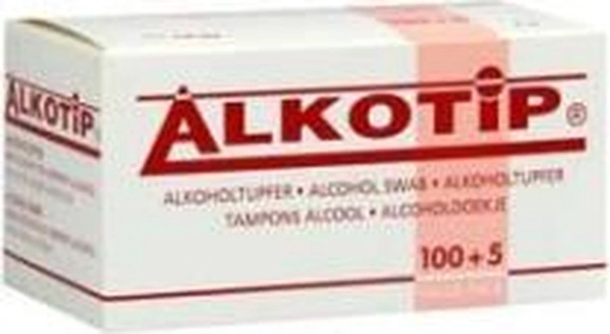 Alcoholdoekje Alkotip 100+5 4 Alcoholdoekje Alkotip 100+5 - Afbeelding 4