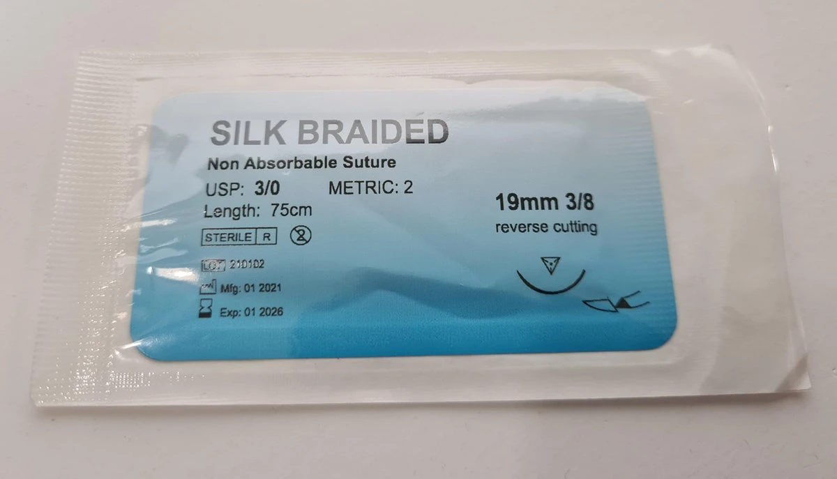 Hechtdraad - Hechtmateriaal - Nylon En Zijden Hechtdraden - Geneeskunde Hechtset Draden - 24 Stuks - Monofilamenten & Multifilamenten 4 Hechtdraad - Hechtmateriaal - Nylon En Zijden Hechtdraden - Geneeskunde Hechtset Draden - 24 Stuks - Monofilamenten & Multifilamenten - Afbeelding 4