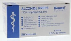 Alcoholdoekjes, Alcohol Pads Doos A 100 Stuks Voor Het Reinigen En Desinfecteren Van Een Piercing, Tattoeage Of Wondje 5 Alcoholdoekjes, Alcohol Pads Doos A 100 Stuks Voor Het Reinigen En Desinfecteren Van Een Piercing, Tattoeage Of Wondje -Winkel Voor Ehbo-Apparatuur 1200x698