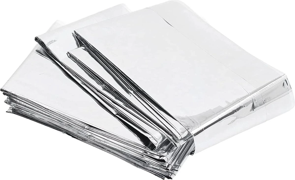 YUNICS® Isolatiedeken - Nooddeken - Reddingsdeken -Warmhouddeken - EHBO Deken - Oververhitting - Onderkoeling - Noodpakket - 140 X 210 CM 2 YUNICS® Isolatiedeken - Nooddeken - Reddingsdeken -Warmhouddeken - EHBO Deken - Oververhitting - Onderkoeling - Noodpakket - 140 X 210 CM - Afbeelding 2