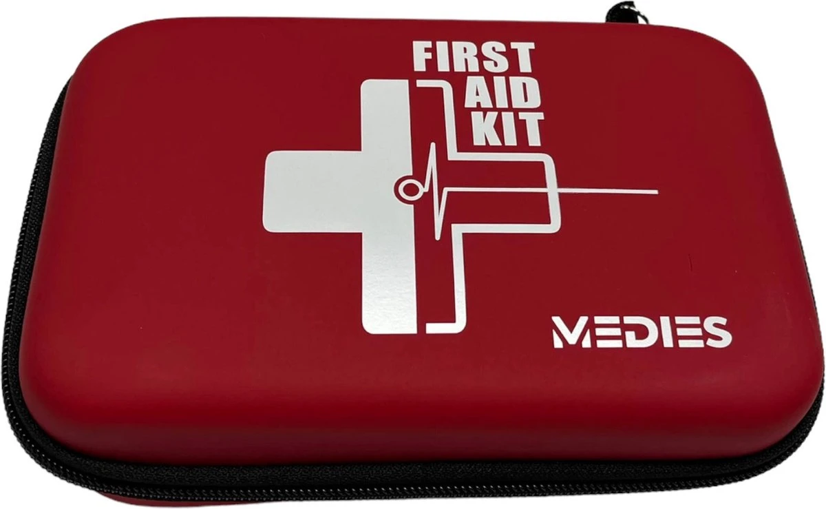 Medies - EHBO-kit Met 42 Onderdelen - EHBO Koffer - Verbanddoos - EVA Case - Waterafstotend Met Lanyard - 20x13x5,5cm 3 Medies - EHBO-kit Met 42 Onderdelen - EHBO Koffer - Verbanddoos - EVA Case - Waterafstotend Met Lanyard - 20x13x5,5cm - Afbeelding 3