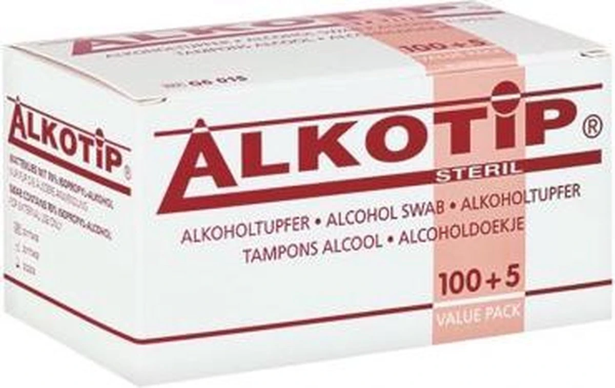 Alcoholdoekje Alkotip 100+5 1 Alcoholdoekje Alkotip 100+5