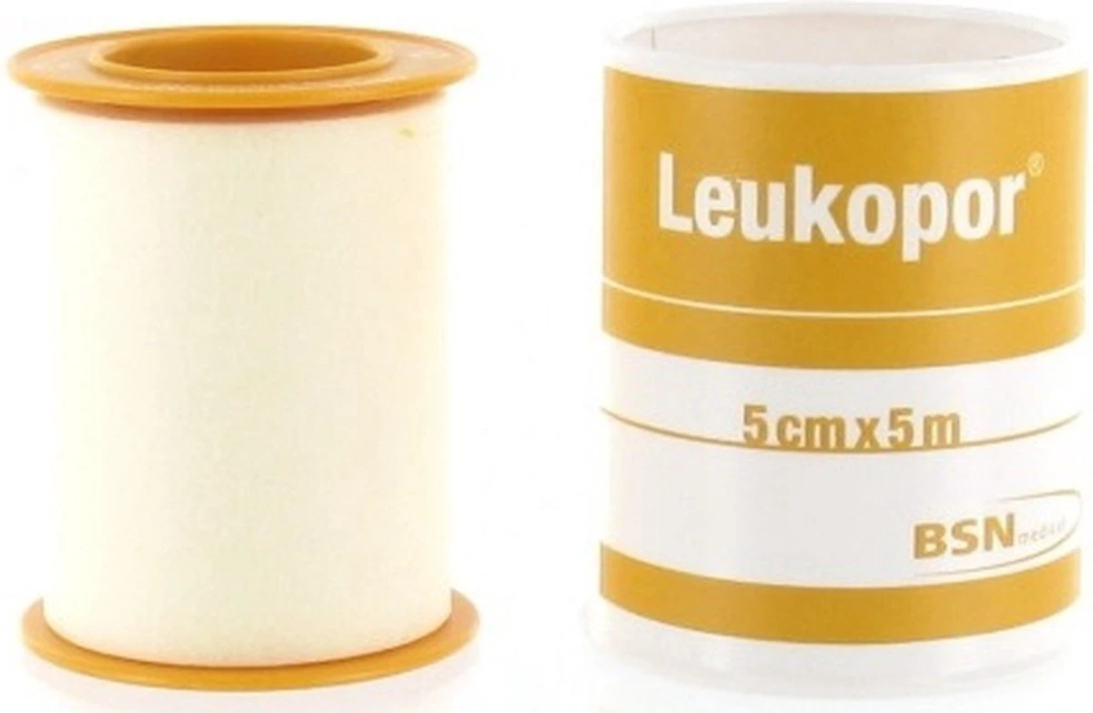 Leukopor - 5 M X 5 Cm - Verband 4 Leukopor - 5 M X 5 Cm - Verband - Afbeelding 4