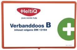 Heltiq Verbandtrommel B - DIN 13164 Inhoud - EHBO Trommel Voor In De Auto - EHBO Doos - Eerstehulp Kit