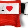 Merkloos Kiss Of Life - Beademingsmasker - I Love - Rood