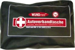 Wundmed Autoverbanddoos - 44 Delig - Zwartkleurig - EHBO Doos - Verbanddoos Auto - Verbanddoos Bedrijven - EHBO-kit