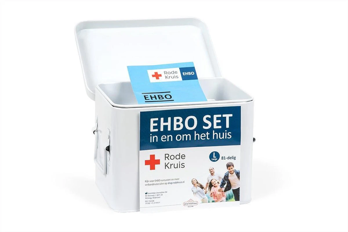 Rode Kruis - EHBO-box - 'In En Om Het Huis' - Eerste Hulp Kit: 82-delig 2 Rode Kruis - EHBO-box - 'In En Om Het Huis' - Eerste Hulp Kit: 82-delig - Afbeelding 2