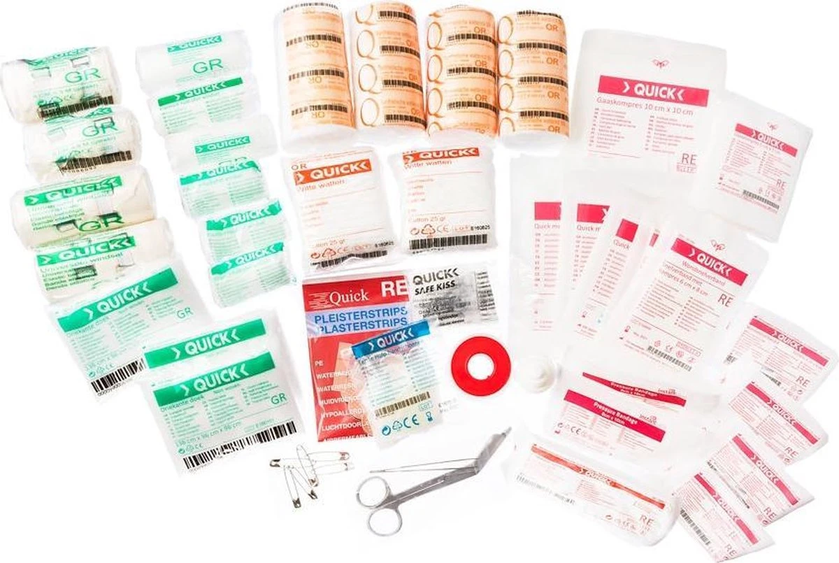 QUICK EHBO-koffer A - Grote Verbandkoffer Voor Bedrijf, School, Kantoor - Overzichtelijk En Compleet 5 QUICK EHBO-koffer A - Grote Verbandkoffer Voor Bedrijf, School, Kantoor - Overzichtelijk En Compleet - Afbeelding 5