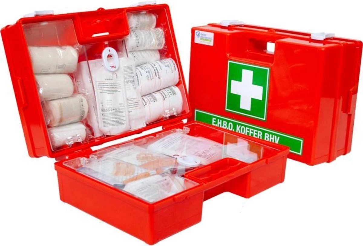 Grote Ehbo Koffer - Oranje- Met Wandhouder - Dubbelvaks - Ehbo Doos - Ehbo Kit - Ehbo Opbergbox - Ehbo Set - Verbanddoos Voor Thuis - Verbandtrommel - Verbanddoos Voor Auto 1 Grote Ehbo Koffer - Oranje- Met Wandhouder - Dubbelvaks - Ehbo Doos - Ehbo Kit - Ehbo Opbergbox - Ehbo Set - Verbanddoos Voor Thuis - Verbandtrommel - Verbanddoos Voor Auto
