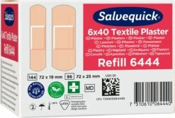 Salvequick Pleisters Beige 6 X 40 Pleisters - 6444 -Winkel Voor Ehbo-Apparatuur 1200x813 1