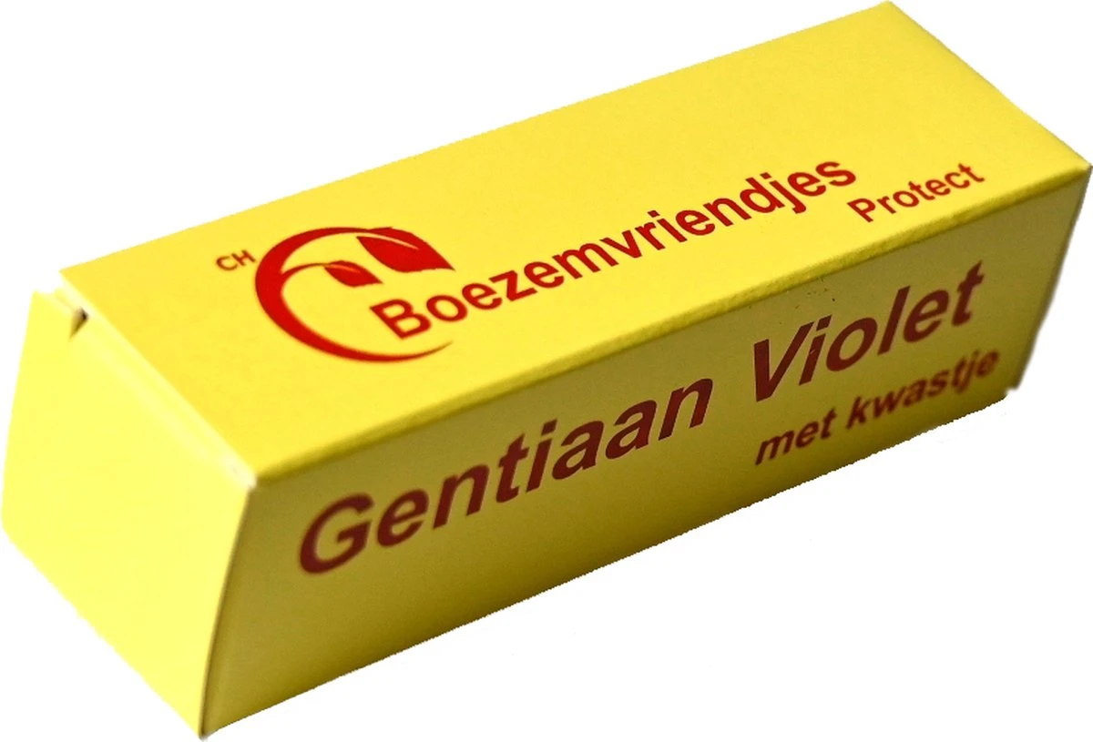 Boezemvriendjes Protect - Gentiaan Violet Met Kwastje - 10 Ml 1 Boezemvriendjes Protect - Gentiaan Violet Met Kwastje - 10 Ml