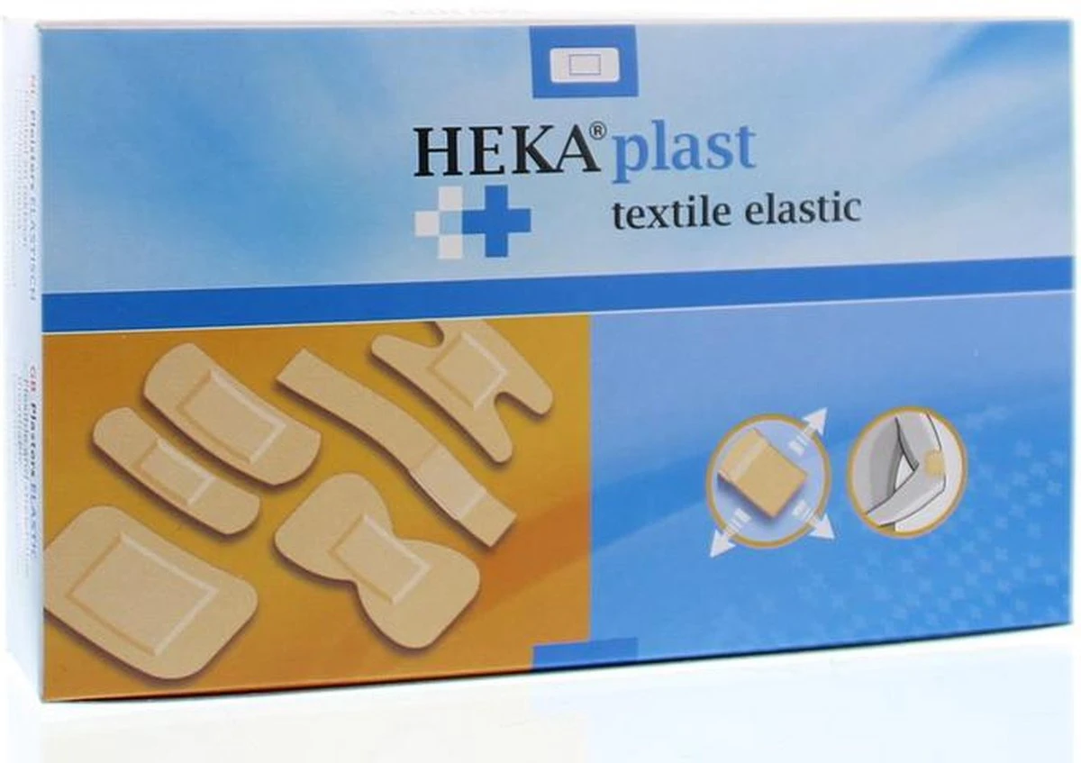 HEKA Plast Textile Elastic Lange Vingerpleister 120 X 20 Mm - 100 Stuks 2 HEKA Plast Textile Elastic Lange Vingerpleister 120 X 20 Mm - 100 Stuks - Afbeelding 2