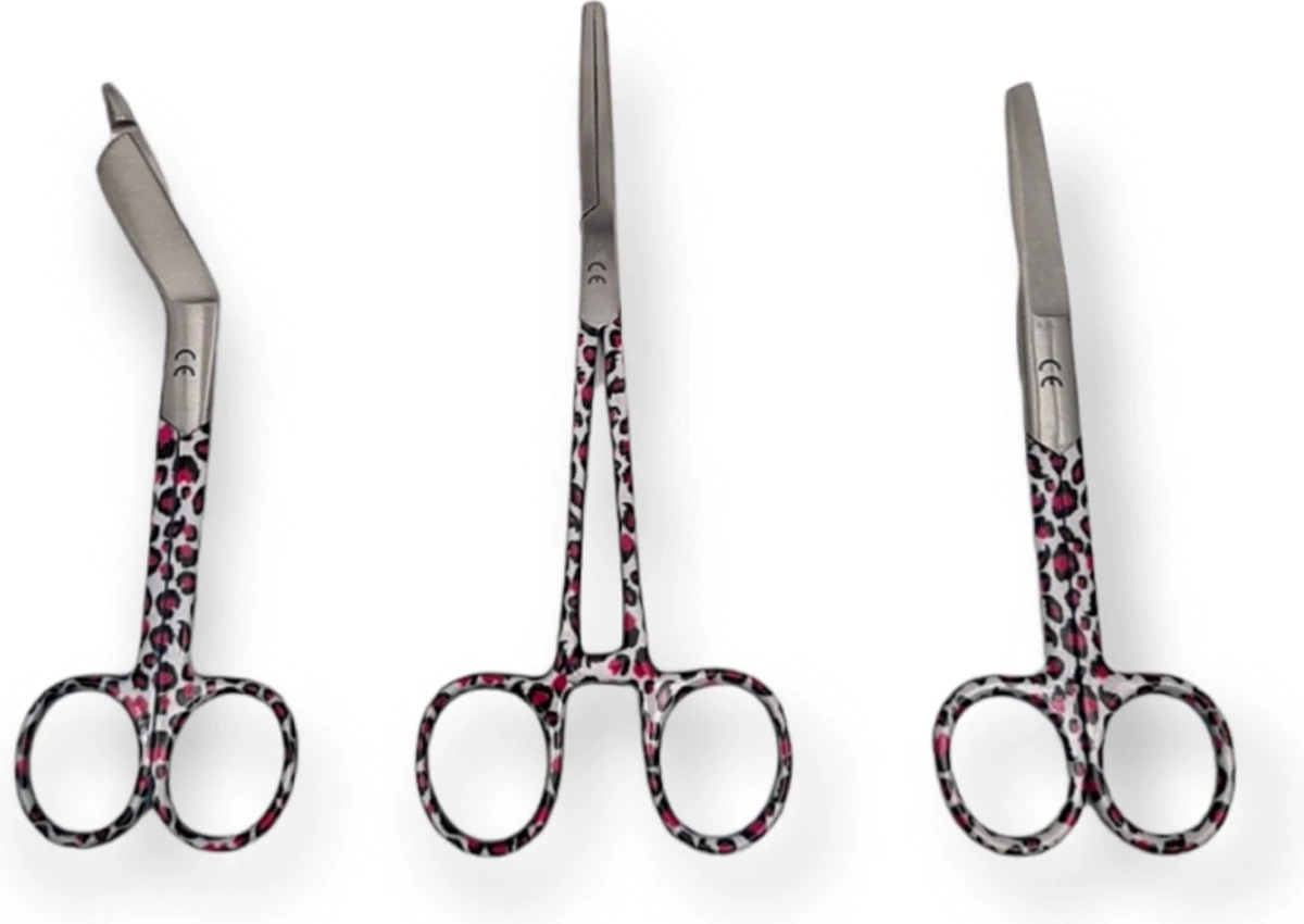 Verpleegkundeset Luipaard - Mast Medical – Kocher – Verbandschaar – Chirurgische Schaar - Verpleegkundige - Verpleegkunde 1 Verpleegkundeset Luipaard - Mast Medical – Kocher – Verbandschaar – Chirurgische Schaar - Verpleegkundige - Verpleegkunde