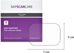 Bapscarcare T - Zeer Dunne Siliconen Pleister, 5x7 Cm | Vermindert Littekens En Littekenklachten