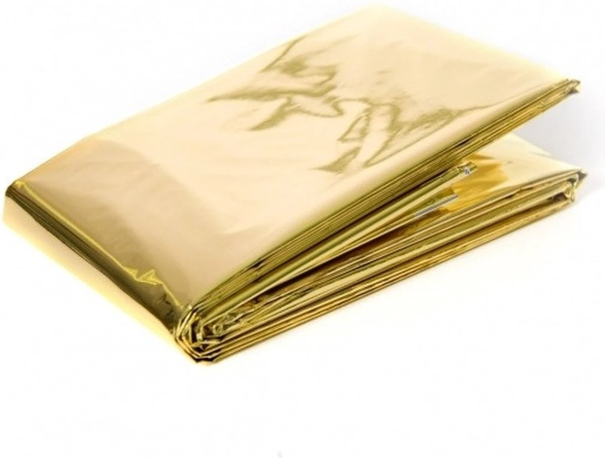 Isolatiedeken | Reddingsdeken | Isoleerdeken | Goud/zilver (1,6 X 2,1 Meter) | Set Van 4 Stuks 2 Isolatiedeken | Reddingsdeken | Isoleerdeken | Goud/zilver (1,6 X 2,1 Meter) | Set Van 4 Stuks - Afbeelding 2