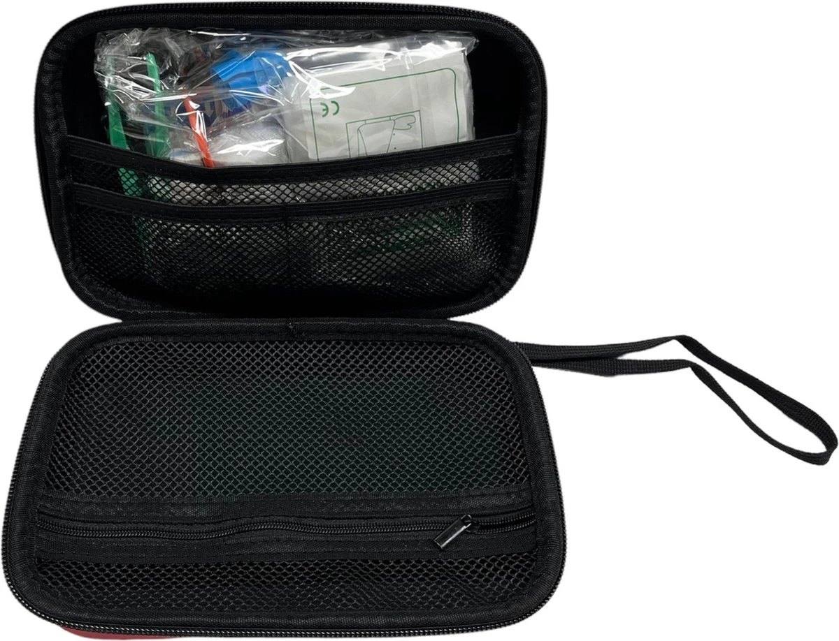Medies - EHBO-kit Met 42 Onderdelen - EHBO Koffer - Verbanddoos - EVA Case - Waterafstotend Met Lanyard - 20x13x5,5cm 4 Medies - EHBO-kit Met 42 Onderdelen - EHBO Koffer - Verbanddoos - EVA Case - Waterafstotend Met Lanyard - 20x13x5,5cm - Afbeelding 4