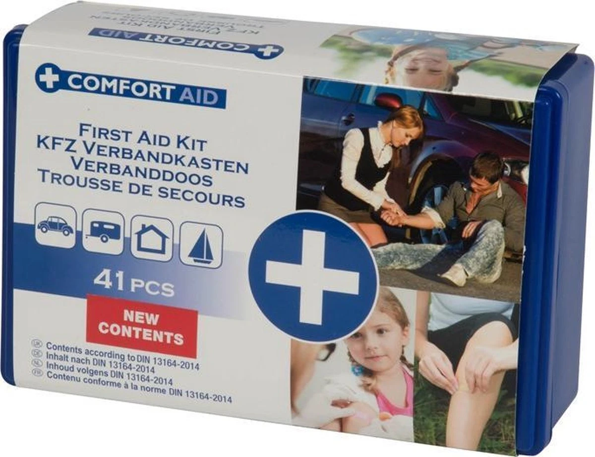 Comfort Aid Verbanddoos - 41-delige EHBO-kit - Voor Thuis/Auto/Vakantie 19 Comfort Aid Verbanddoos - 41-delige EHBO-kit - Voor Thuis/Auto/Vakantie - Afbeelding 19
