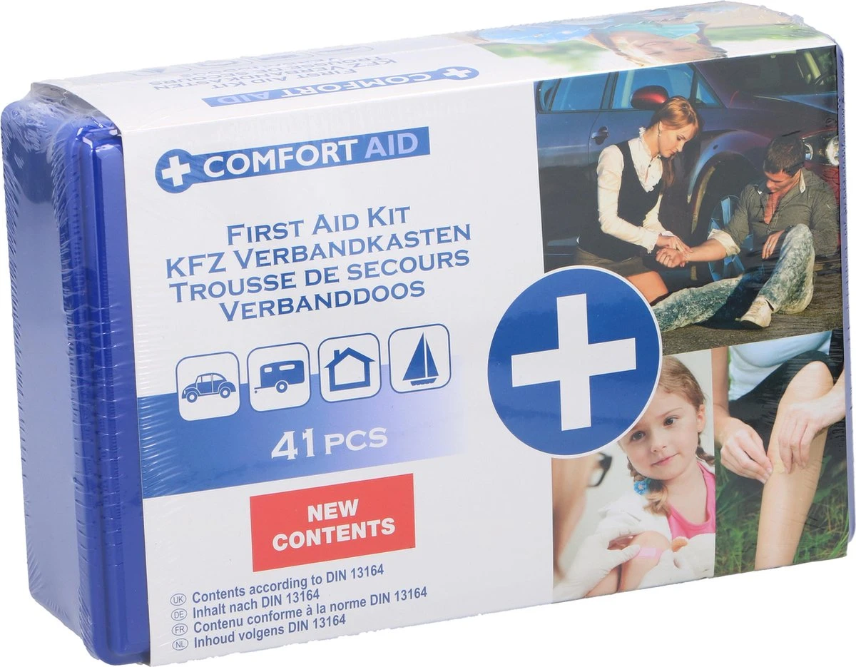 Comfort Aid Verbanddoos - 41-delige EHBO-kit - Voor Thuis/Auto/Vakantie 5 Comfort Aid Verbanddoos - 41-delige EHBO-kit - Voor Thuis/Auto/Vakantie - Afbeelding 5