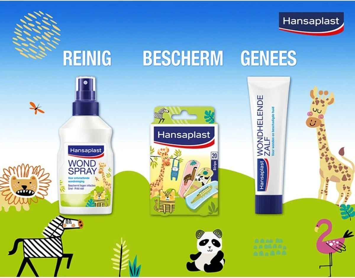 Hansaplast Dierenpleisters - Wondverzorging Kinderen - 20 Stuks 2 Hansaplast Dierenpleisters - Wondverzorging Kinderen - 20 Stuks - Afbeelding 2