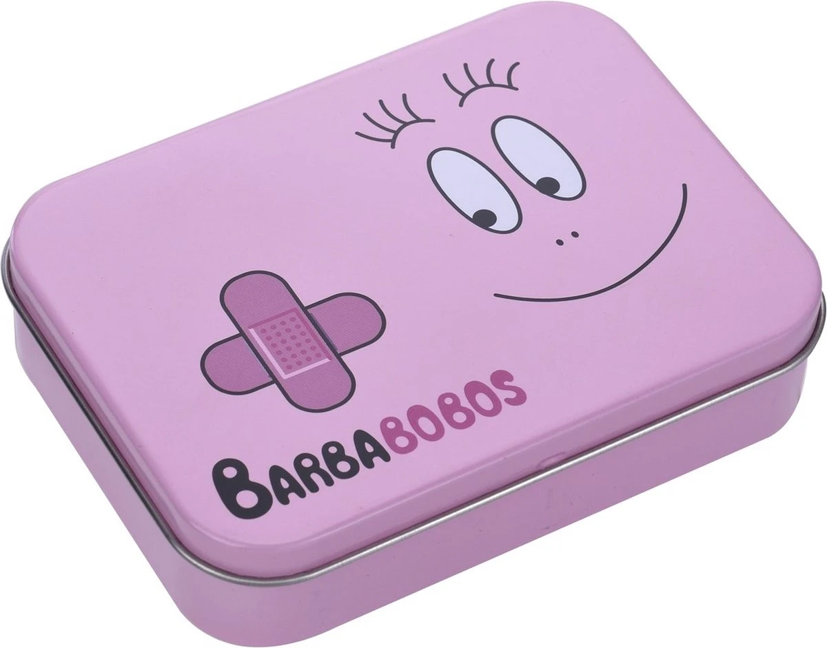 Barbapapa Pleister 24 Stuks - Metalen Doos Kinderpleisters - Officieel Gelicentieerd Bewaarblik - Waterafstotend En Vuilwerend 1 Barbapapa Pleister 24 Stuks - Metalen Doos Kinderpleisters - Officieel Gelicentieerd Bewaarblik - Waterafstotend En Vuilwerend