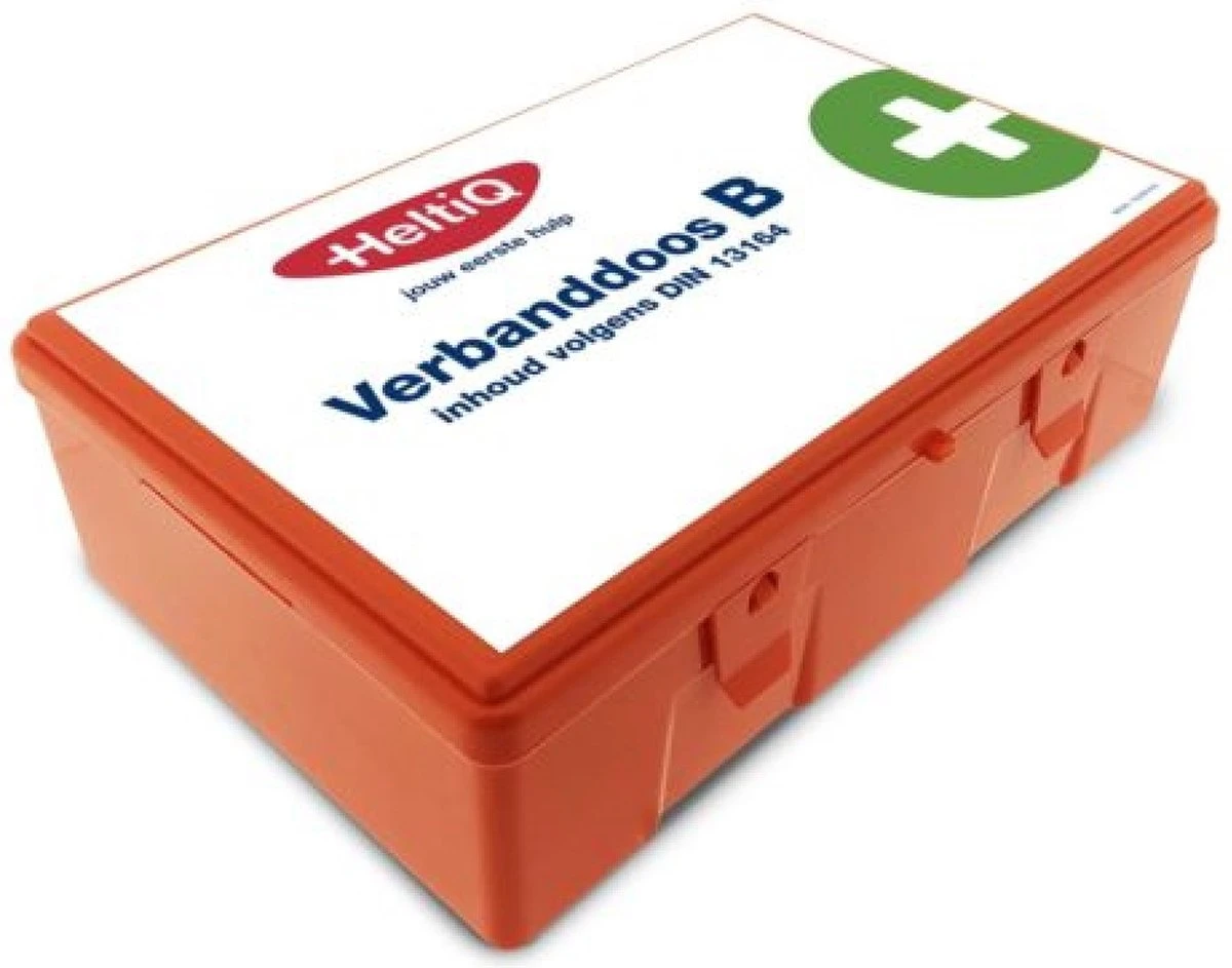 Heltiq Verbandtrommel B - DIN 13164 Inhoud - EHBO Trommel Voor In De Auto - EHBO Doos - Eerstehulp Kit 2 Heltiq Verbandtrommel B - DIN 13164 Inhoud - EHBO Trommel Voor In De Auto - EHBO Doos - Eerstehulp Kit - Afbeelding 2