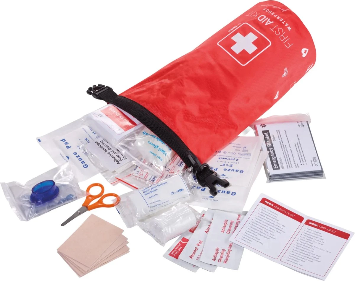 AQUAPARX Eerste Hulp Travel Kit – Waterdichte Ehbo Tas – Ehbo Set – Ehbo Koffer – Met Handige Rol Sluiting – Met Karabijnhaak 1 AQUAPARX Eerste Hulp Travel Kit – Waterdichte Ehbo Tas – Ehbo Set – Ehbo Koffer – Met Handige Rol Sluiting – Met Karabijnhaak