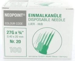 Neopoint Naalden Nr. 20 Grijs 0,40 X 12mm 100 St