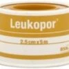 Leukopor Zeer Gevoelige Huid - Pleisters - 5 M X 2.5 Cm - 1 Rol