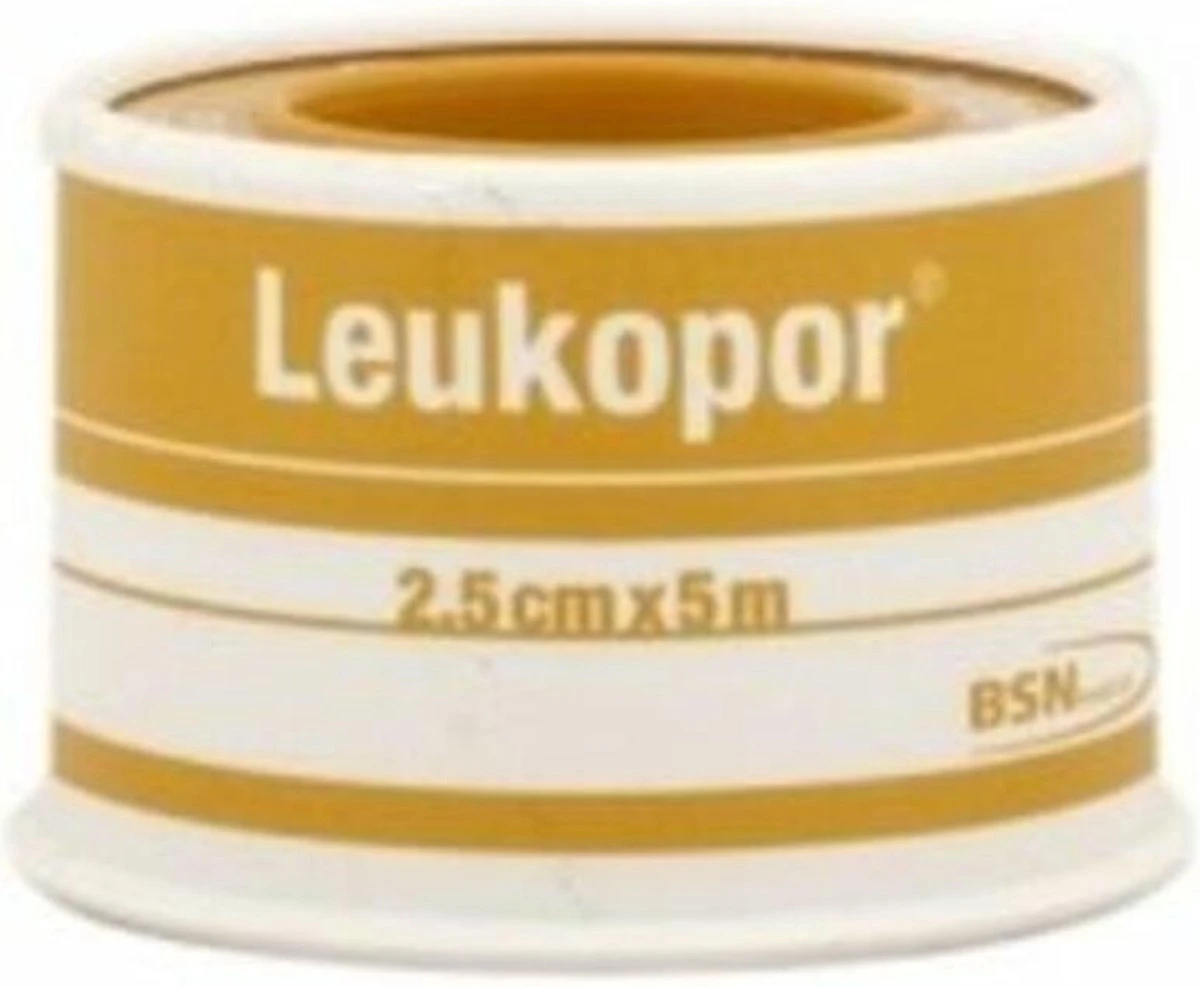 Leukopor Zeer Gevoelige Huid - Pleisters - 5 M X 2.5 Cm - 1 Rol 1 Leukopor Zeer Gevoelige Huid - Pleisters - 5 M X 2.5 Cm - 1 Rol