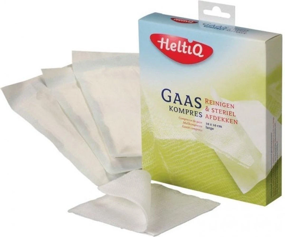 Heltiq Gaaskompres 10X10Cm 2 Heltiq Gaaskompres 10X10Cm - Afbeelding 2