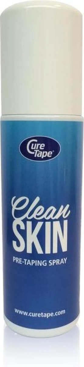 CureTape® Clean Skin Pre-Taping Spray Met 70% Alcohol - Reinigingsspray Voor De Huid 1 CureTape® Clean Skin Pre-Taping Spray Met 70% Alcohol - Reinigingsspray Voor De Huid