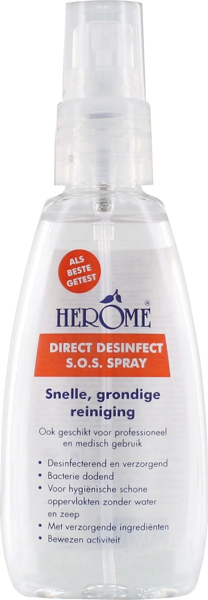 Herome 6-Pack Direct Desinfect Desinfectiespray - Desinfecterende Spray Met 80% Alcohol - Om Oppervlakten Te Desinfecteren - 6*75ml. 5 Herome 6-Pack Direct Desinfect Desinfectiespray - Desinfecterende Spray Met 80% Alcohol - Om Oppervlakten Te Desinfecteren - 6*75ml. - Afbeelding 5