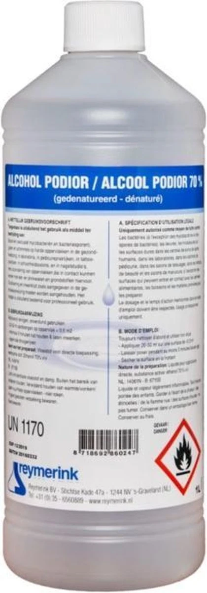 Reymerink Podior Alcohol 70% 1000 Ml 1 Reymerink Podior Alcohol 70% 1000 Ml