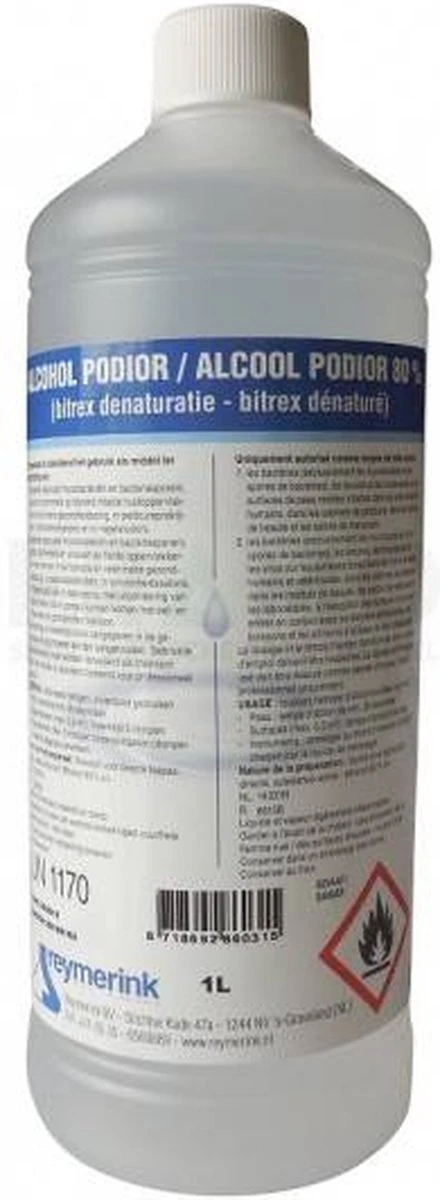 Reymerink Podior Alcohol 70% 1000 Ml 3 Reymerink Podior Alcohol 70% 1000 Ml - Afbeelding 3