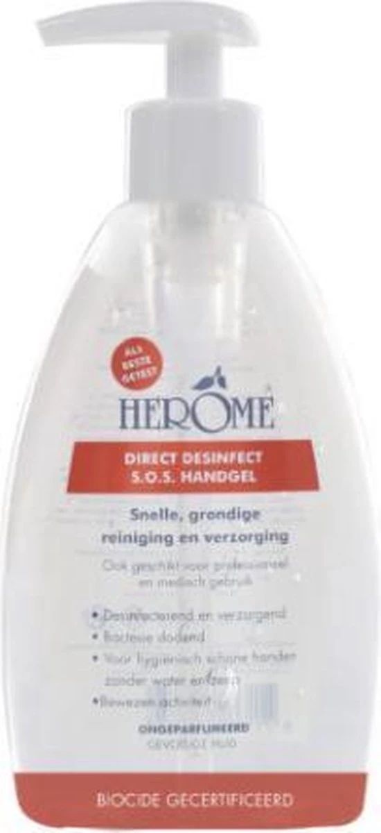 Herome Direct Desinfect Handgel Sensitive (Parfumvrij) - Desinfecterende Handgel Met 80% Alcohol - Beschermt Tegen Bacteriën En Droogt De Handen Niet Uit - 200ml. 10 Herome Direct Desinfect Handgel Sensitive (Parfumvrij) - Desinfecterende Handgel Met 80% Alcohol - Beschermt Tegen Bacteriën En Droogt De Handen Niet Uit - 200ml. - Afbeelding 10