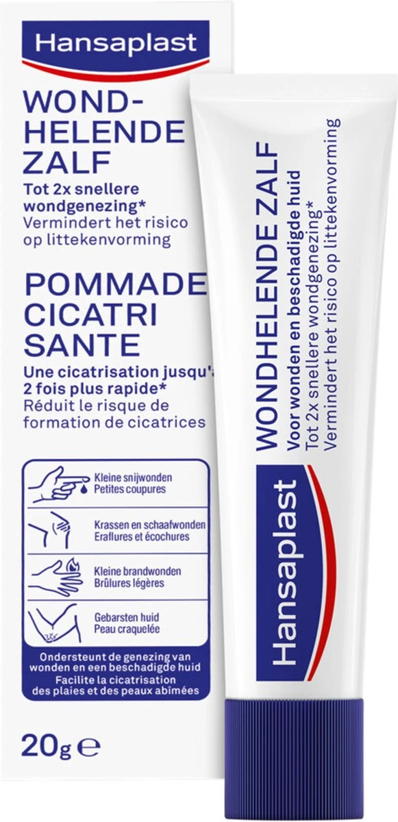 Hansaplast Wondhelende Zalf - 20 Gram - Handige Knijptube 2 Hansaplast Wondhelende Zalf - 20 Gram - Handige Knijptube - Afbeelding 2