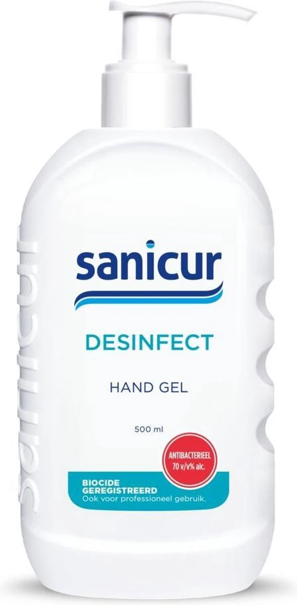 Sanicur Desinfecterende Handgel 500 Ml 70% Alcohol. 1 Sanicur Desinfecterende Handgel 500 Ml 70% Alcohol.
