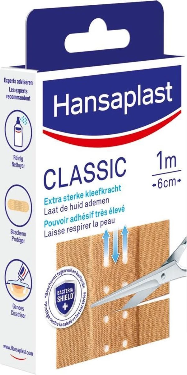 Hansaplast Classic Pleisters - 1m X 6cm 5 Hansaplast Classic Pleisters - 1m X 6cm - Afbeelding 5