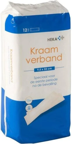 HEKA Kraamverband 9,5 X 33 Cm - Pak 12 Stuks
